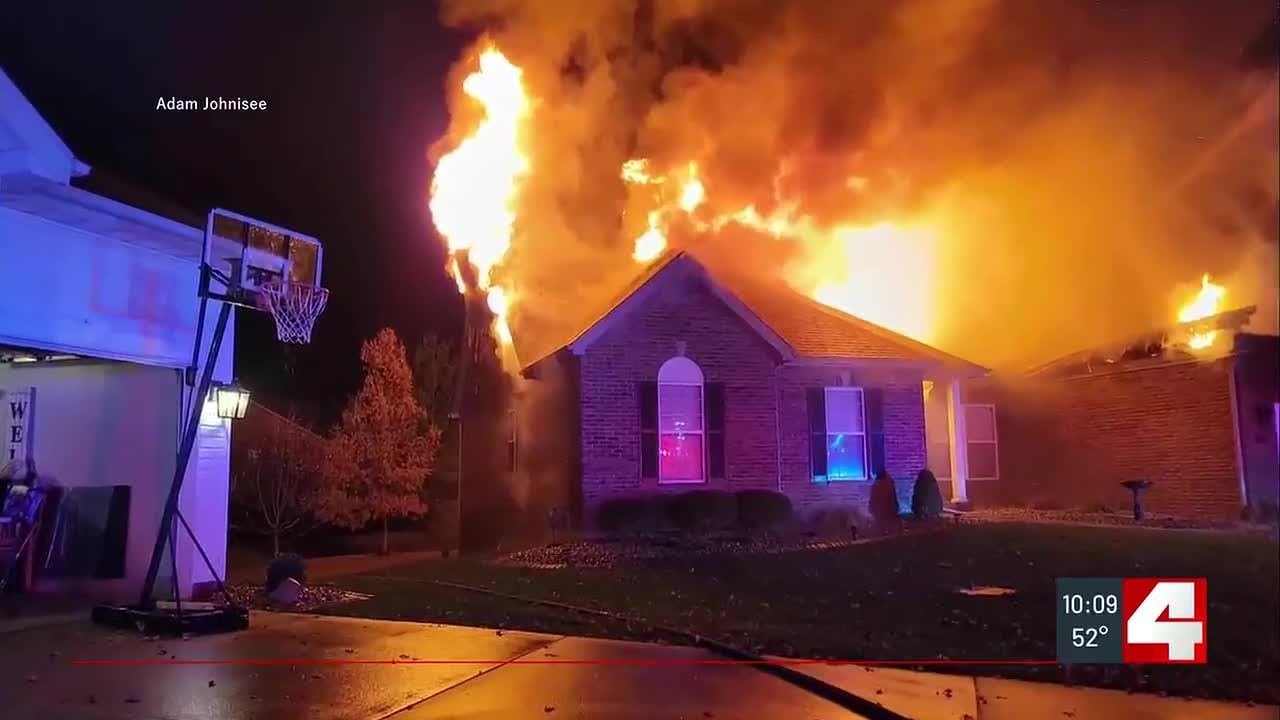 Lightning suspected as cause of Maryville house fire