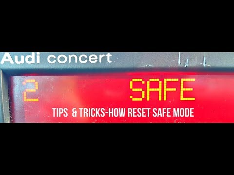 2 SAFE | AUDI RADIO SAFE MODE | HOW RESET SAFE MODE 2 | Разблокировка магнитолы Audi Concert RUS SUB