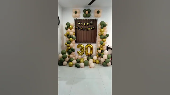30th Birthday Balloon Decoration|@chetanmithari1393