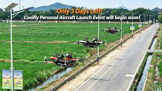 3 Days to Takeoff! CoolFly Personal eVTOL Global Launch Event (Live Flight Demo #evtol