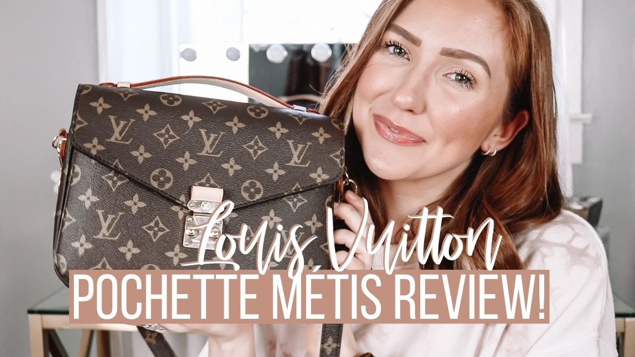 Pochette Metis what's in my bag 2022 LV bag review #whatsinmybag #pochette  #louisvuitton #bagreview 