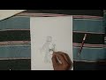 Easy Girl Drawing✍️ In Back Hair Drawing#easydrawing #girldrawing#pencildrawing  
