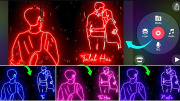 Trending Glow+Raindrops Status Editing || Kinemaster New Style Lyrics Status Editing Kinemaster