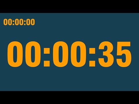 35 second timer (with end alarm, time elapsed and progress bar)