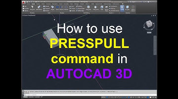 How to use PRESSPULL COMMAND in Autocad 3D - Autocad for Beginner and Advance _ Autocad tutorial