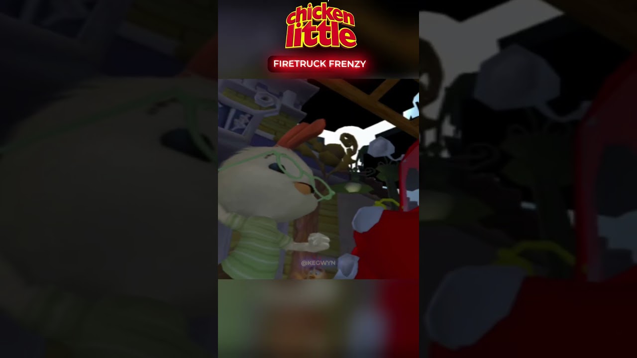 🚒 Firetruck Frenzy - Chicken Little [4K 60ᶠᵖˢ] (PC, PS2, Gamecube, Xbox) 