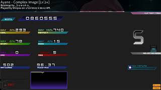 [osu!mania] Ayane - Complex Image (Lv.24) 96.37% 860K