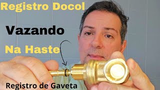 Registro De Gaveta Docol Vazando Pela Haste Faça Você Mesmo D.i.y.