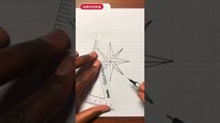 Epic Eight Pointed Star Drawing | Super Simple #Shorts