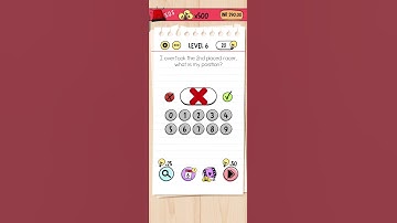 Brain test level 6 (I overtook the 2nd placed racer.what is my position?)
