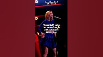 Taylor Swift lyrics that make Google panic | #taylorswift #shorts