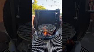 Burn in of Smoky Joe Santa Maria Weber attachment