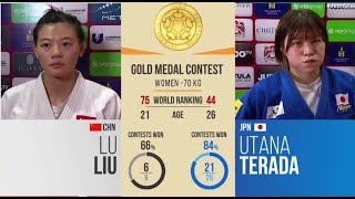 Lu Liu Vs Utana Terada Ulaanbaatar Grand Slam 2025 Gold Medal Contest -70 Kg