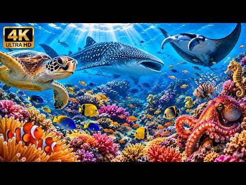 Underwater Paradise 4K | Rare Marine Life & Vibrant Coral Reefs