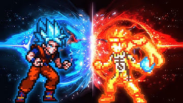 Goku DBS 3.5 OP(All Form) VS Naruto V3(All Form) in Jump Force Mugen