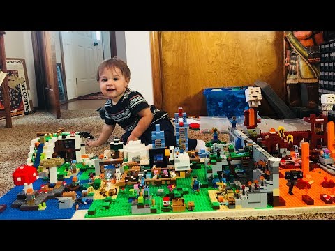 The WHOLE WORLD Is LEGO In Minecraft! Everything is made out of lego in Minecraft. The floor is lego. 
