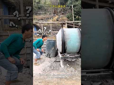 He Thought a Cement Mixer Was a Washing Machine