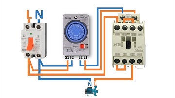 การต่อใช้งาน นาฬิกาตั้งเวลา เปิด-ปิด มอเตอร์