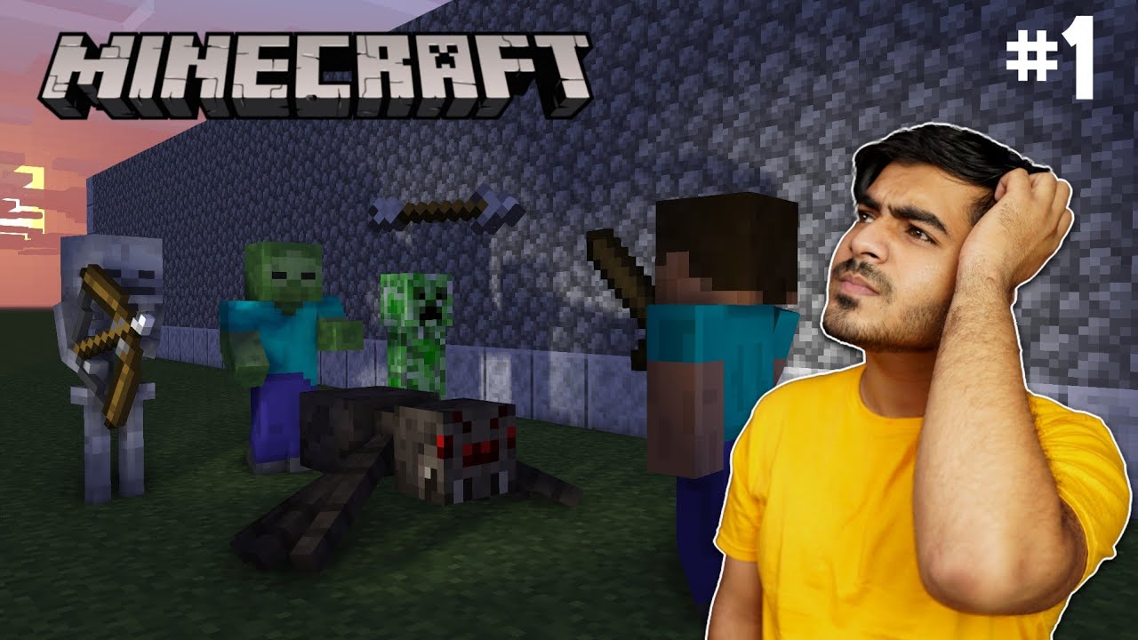 PLAYING MINECRAFT FOR FIRST TIME BUT THIS HAPPENED | MINECRAFT GAMEPLAY ...