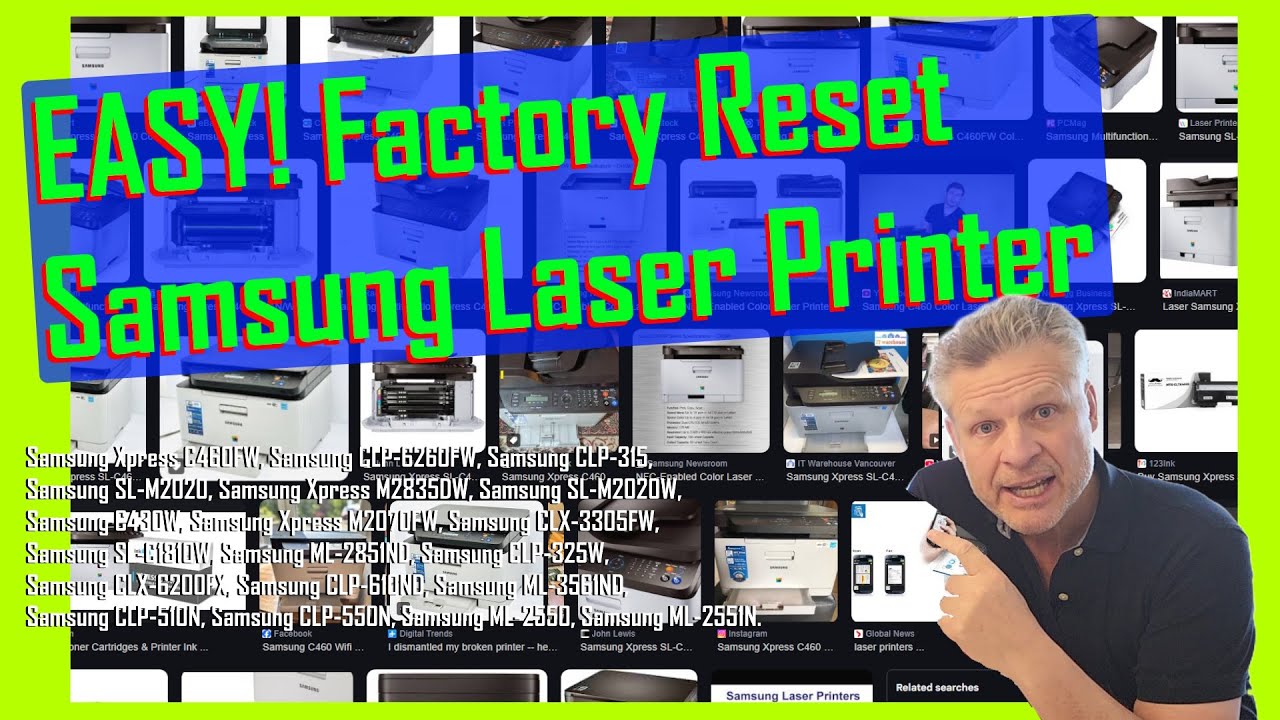 EASY! Factory Reset a Samsung Printer C460