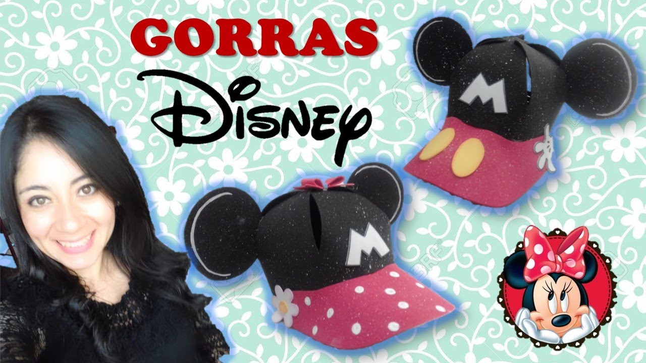 ❤Como hacer GORRAS EN FOAMI🎀 (de Mickey y Minnie) - Paola YouTube