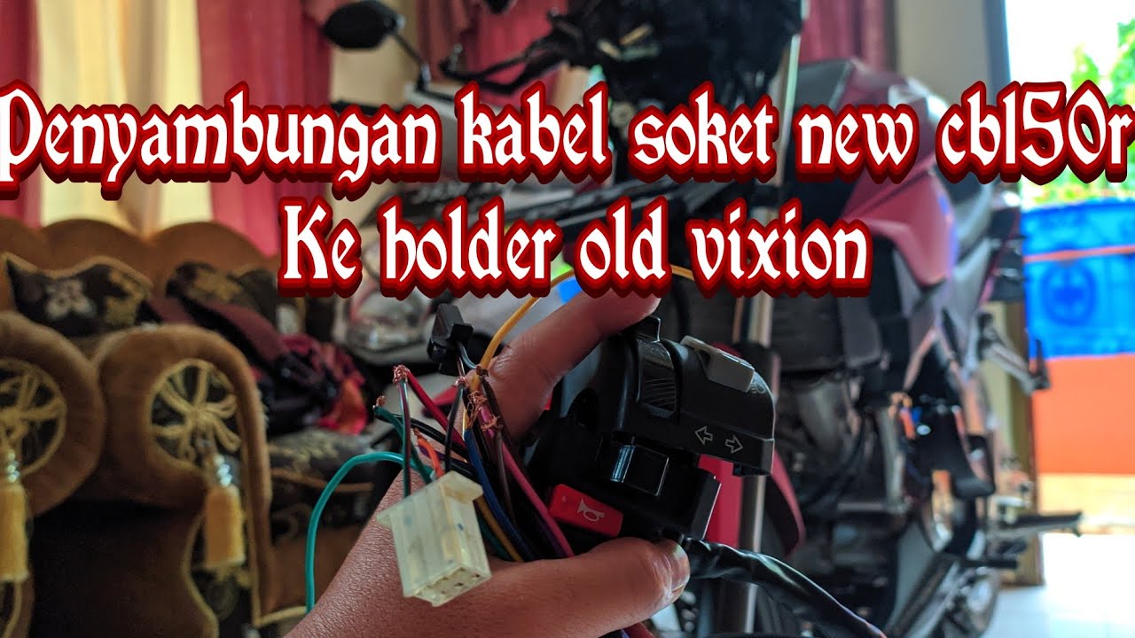 pasang holder old vixion di new cb150r led