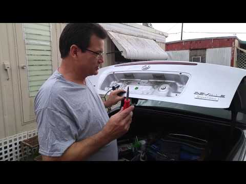 2003 Cadillac deville license plate bulb replacement