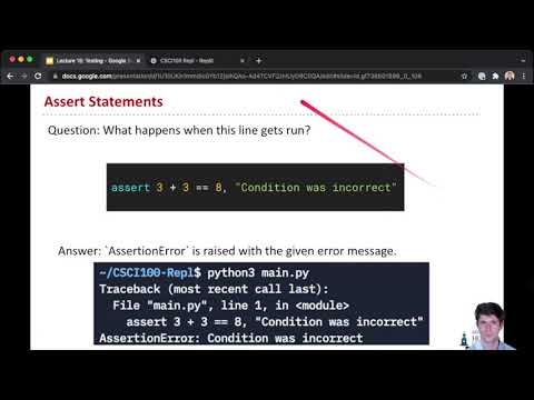 CSCI100: Lecture 15.4 - Assert