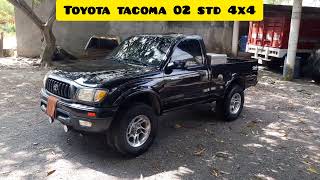 toyota tacoma 2002 estandar 4 cilindros 4x4 impecable