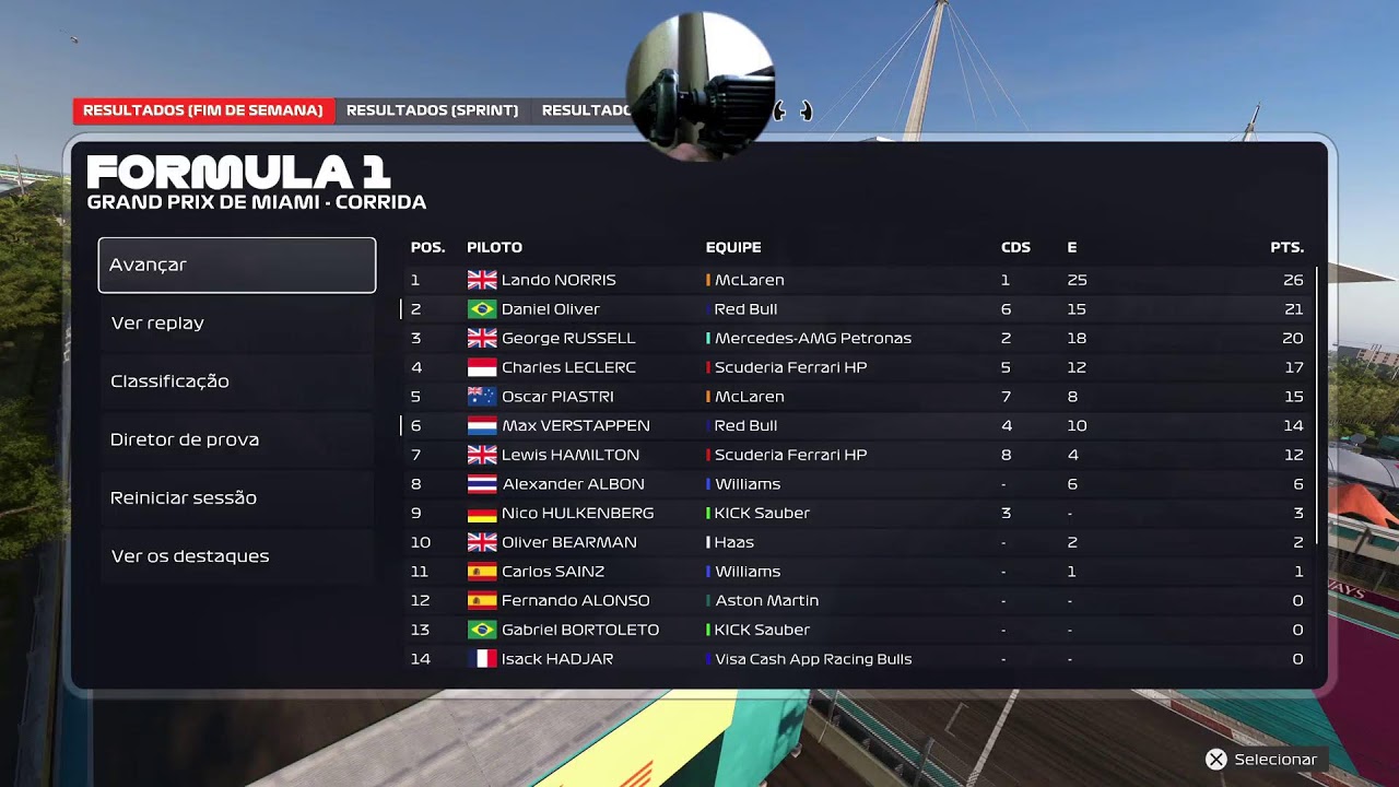 F1 2025 modo Carreira Red Bull. GP de Miami!!