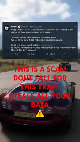 DONT FALL FOR THIS SCAM #roblox - YouTube