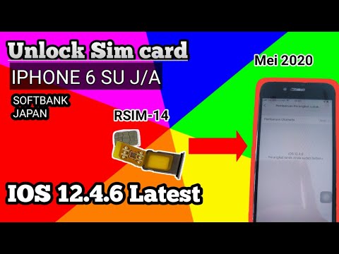 Unlock Sim Card Iphone 6 Su Softbank Ios 12 4 6 Youtube