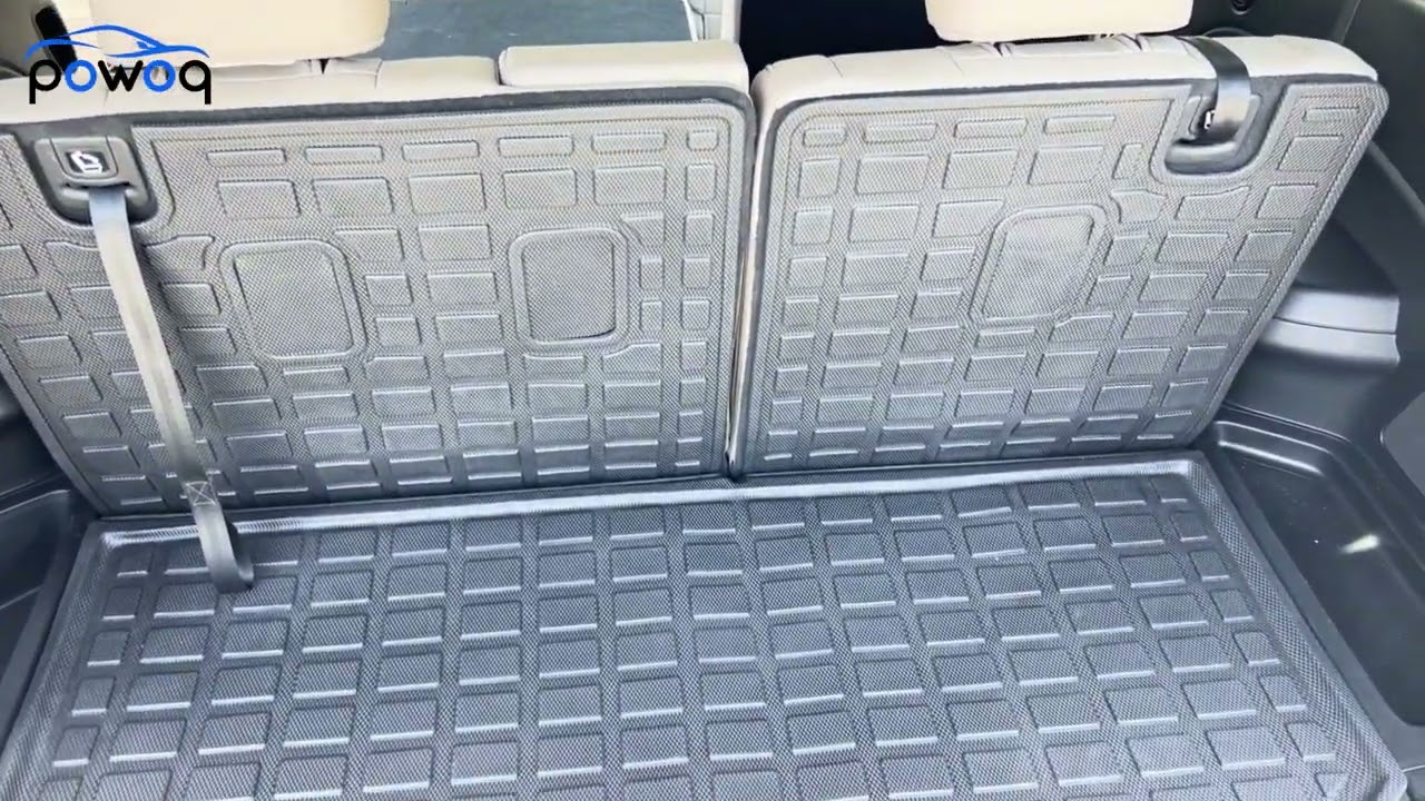 Fit 2016-2023 Honda Pilot Cargo Mat with Backrest Mat Floor Mat