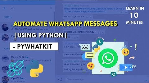 How to Automate Whatsapp Messages Using Python | PyWhatKit | Explained For Beginners