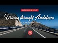    driving through andalusia  from benalmadena to vera  spain 