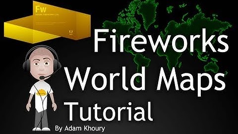 Fireworks CS5 Tutorial Custom World Map Graphics Marquee to Path Effect CS5.5
