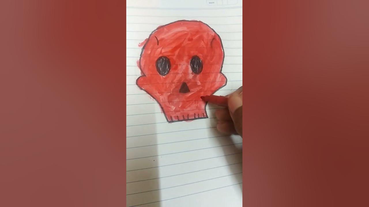 Amazing neon skull drawing youtube