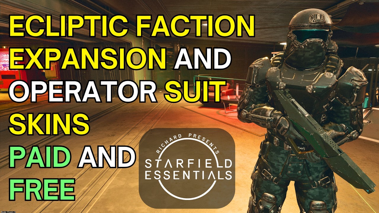 Starfield Mods - Faction Story Expansion Ecliptic and Operator Suit Skins