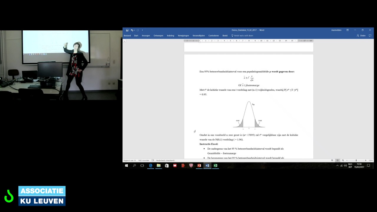 Weblecture Bos 2   3   Betrouwbaarheidsinterval opstellen
