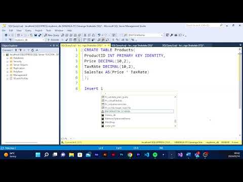 10. Mastering SQL Server: Computed Columns
