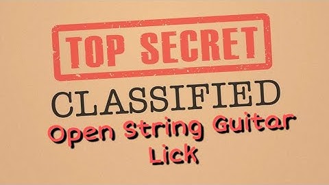 Jason Jordan Secret Open String Guitar Lick Lesson