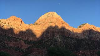 Sunset at Zion National Park on May 3, 2020