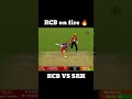 SRH couldn't handle RCB's power 🔥 #ipllive