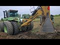 Tractor gets stuck while Plowing Tile Deep