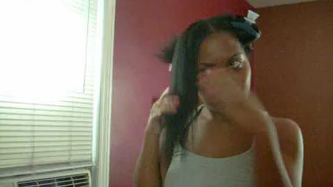 BANTU KNOT OUT DONE ON RELAXED HAIR PT 1