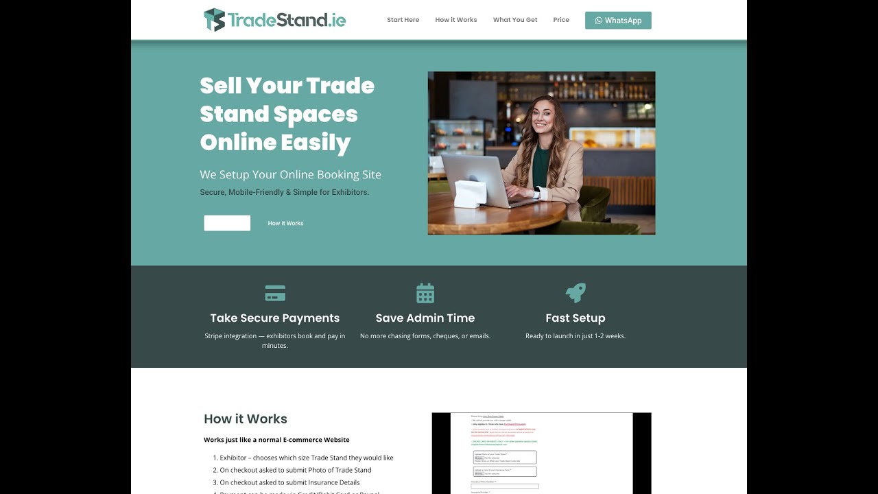 Booking System for Irish Trade Stands