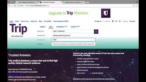 Preguntas clínicas en formato PICO