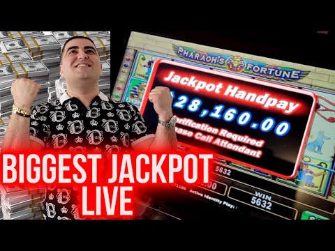 BIGGEST JACKPOT LIVE ! Winning Mega Bucks At Casino 🔴$50,000 Live Slot Play Part-2