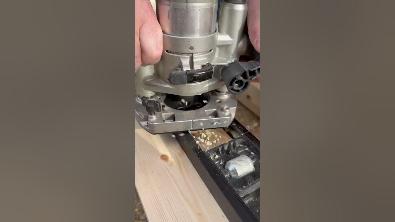 Howto cut door hinges with a router! Trend jig skeleton hinge YouTube