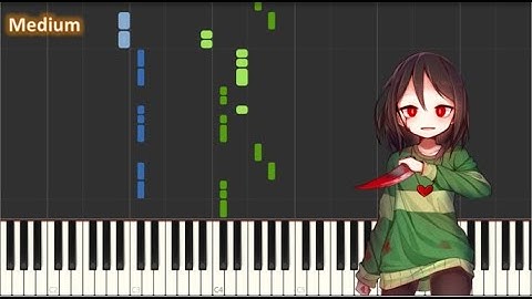 Devilovania - Chara Piano Tutorial (Medium Difficulty)